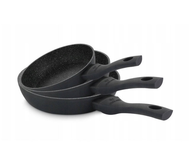 Zestaw 3x patelni 20/24/28 cm GRANITEX