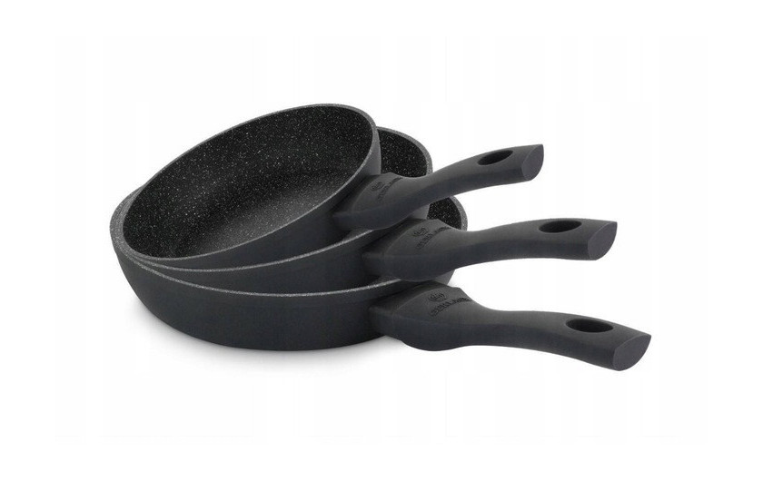 Zestaw 3x patelni 20/24/28 cm GRANITEX