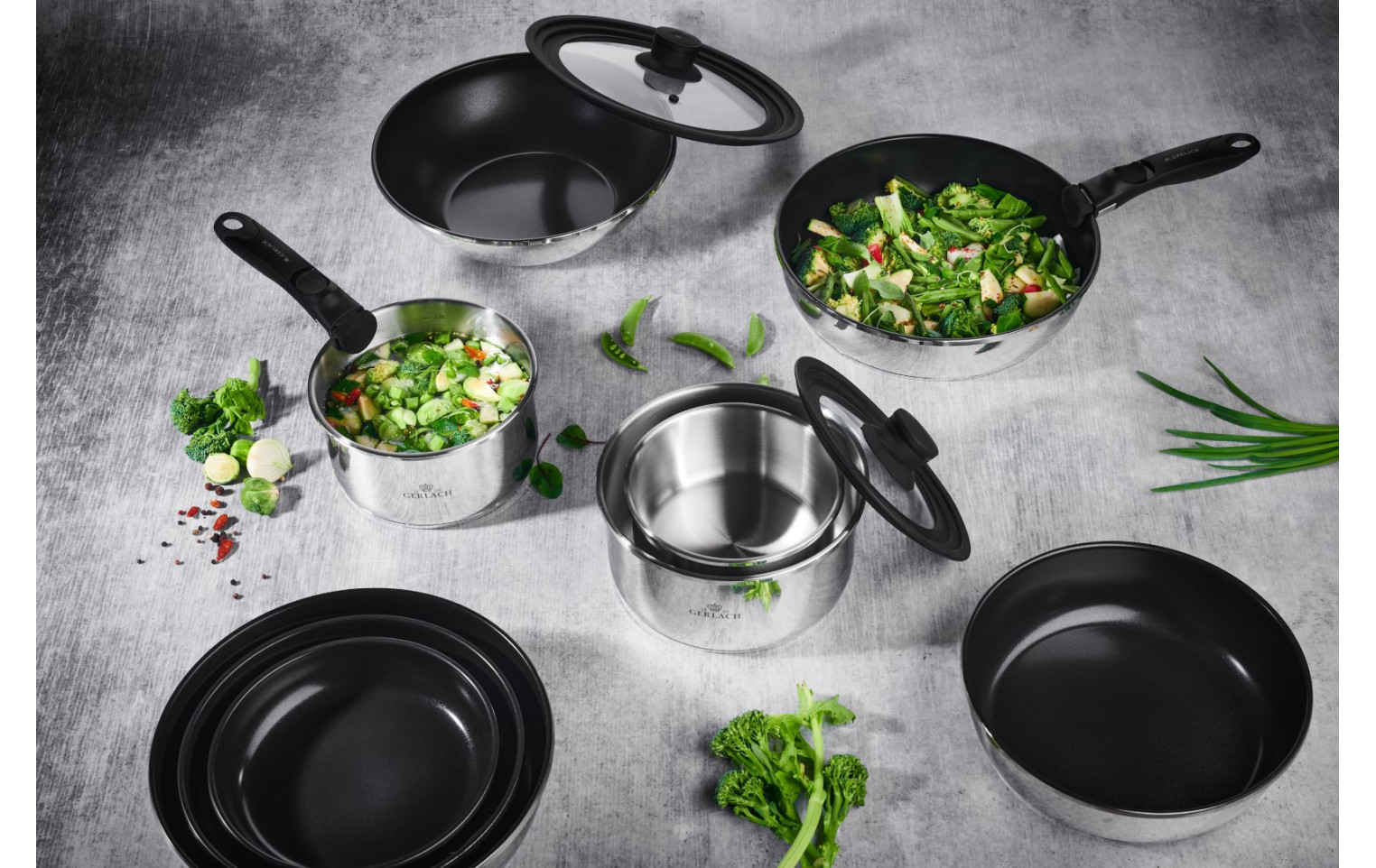 Patelnia Wok SMART STEEL 28 cm
