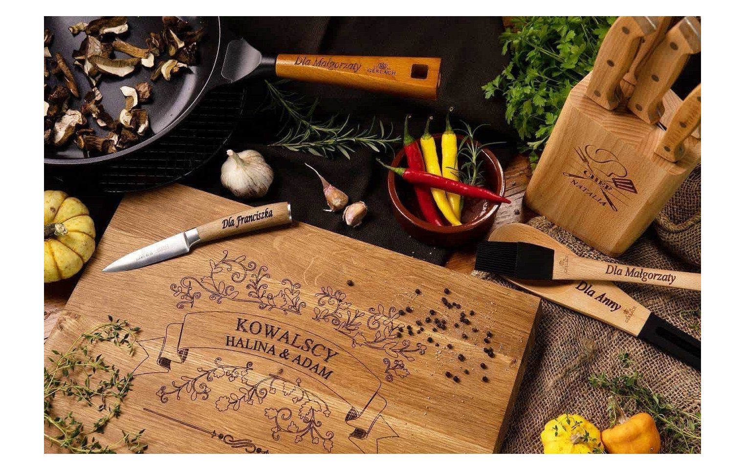 Nóż kuchenny 8" NATUR