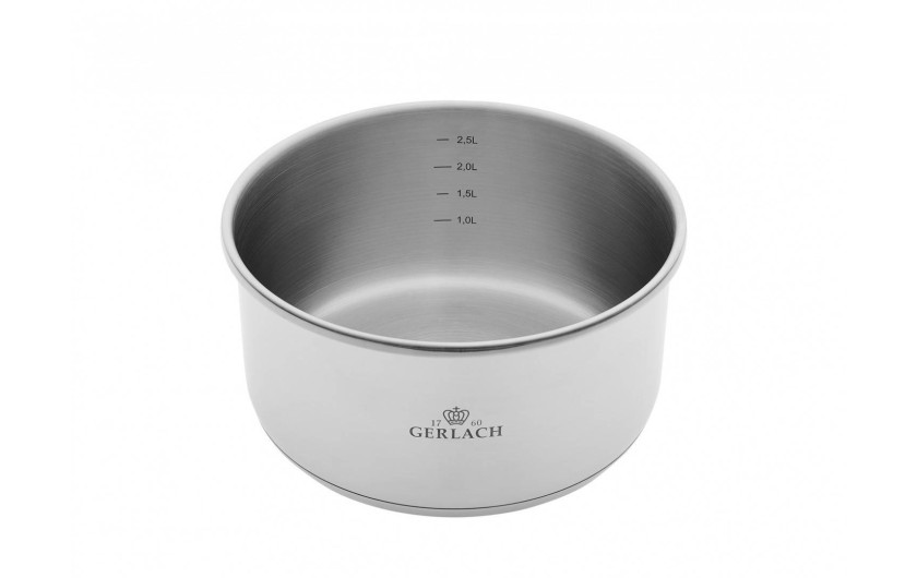 Zestaw garnków 16/20 cm SMART STEEL + rączka + patelnia 24 cm + 2x pokrywki