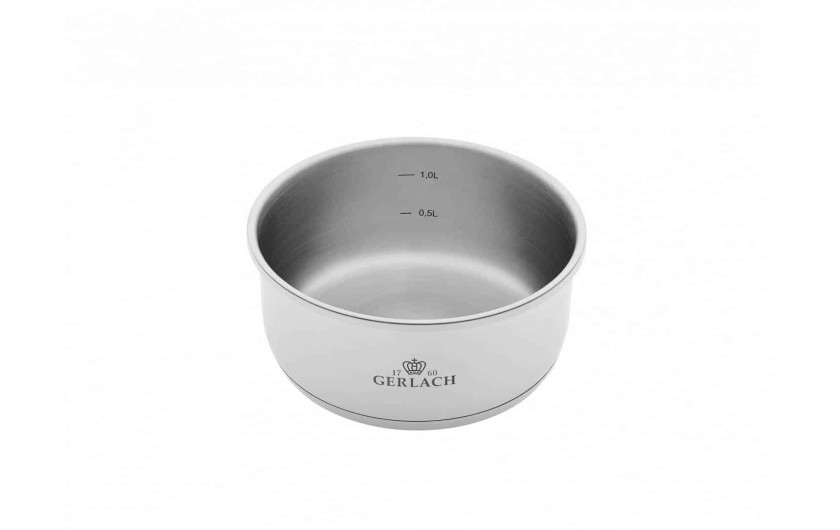 Zestaw garnków 16/20 cm SMART STEEL + rączka + patelnia 24 cm + 2x pokrywki