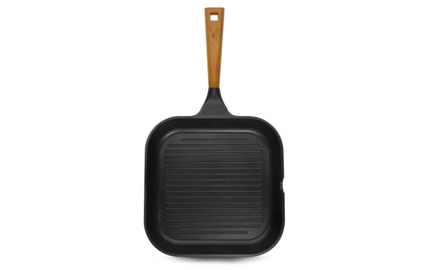 Garnek 24/28 cm + patelnia 24 cm + patelnia grillowa 28 cm + patelnia WOK + deska NATUR