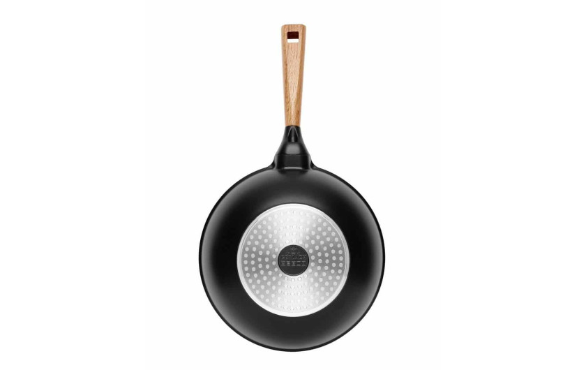 Garnek 24/28 cm + patelnia 24 cm + patelnia grillowa 28 cm + patelnia WOK + deska NATUR