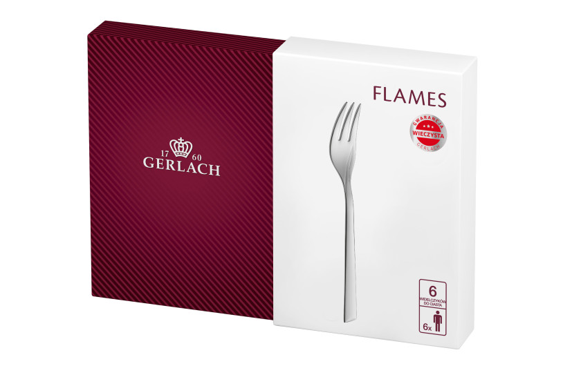 Widelczyki do ciasta 6 szt. FLAMES