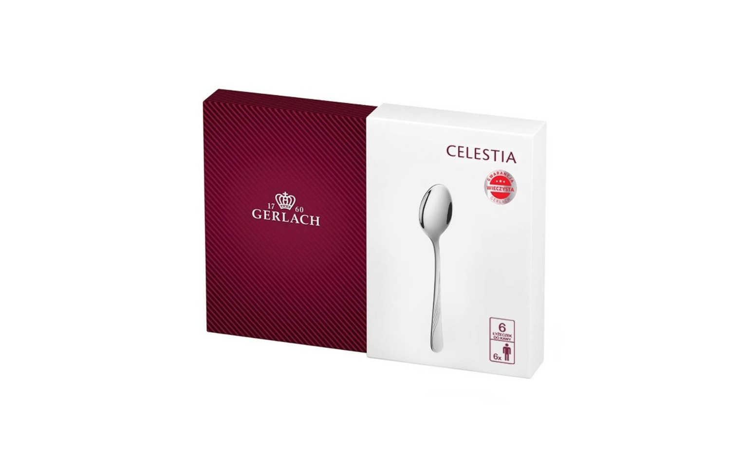 Łyżeczki do kawy 6 szt. CELESTIA połysk
