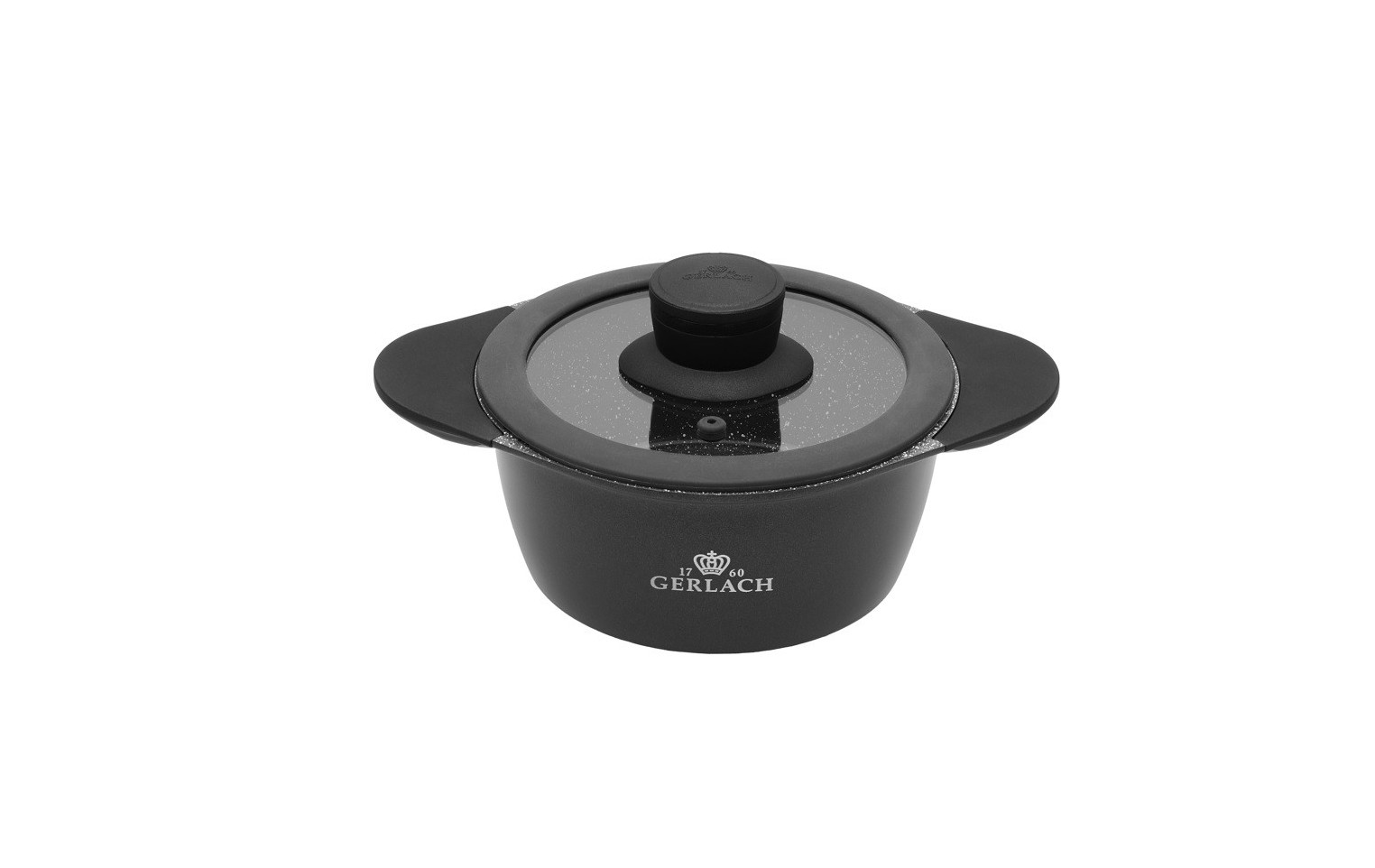Blend Stone Garnek aluminiowy 1,3l/16 cm z pokrywką