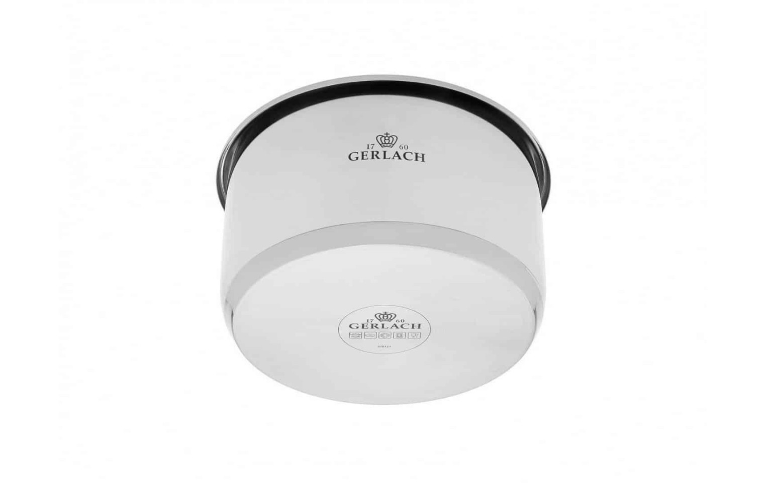 Zestaw garnków 4 el.  SMART STEEL + SMART pokrywki do przechowywania 16cm, 18cm, 20cm - białe
