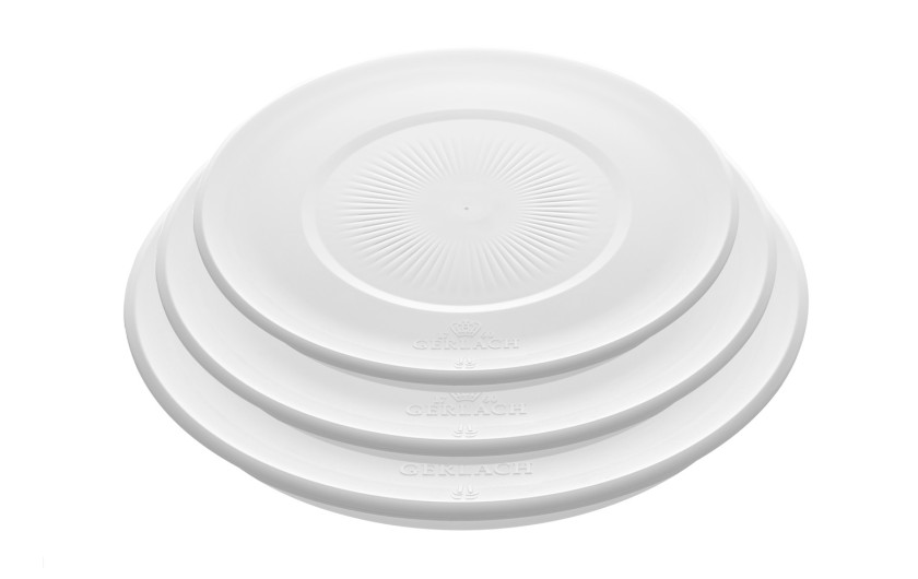 Zestaw garnków 4 el.  SMART STEEL + SMART pokrywki do przechowywania 16cm, 18cm, 20cm - białe