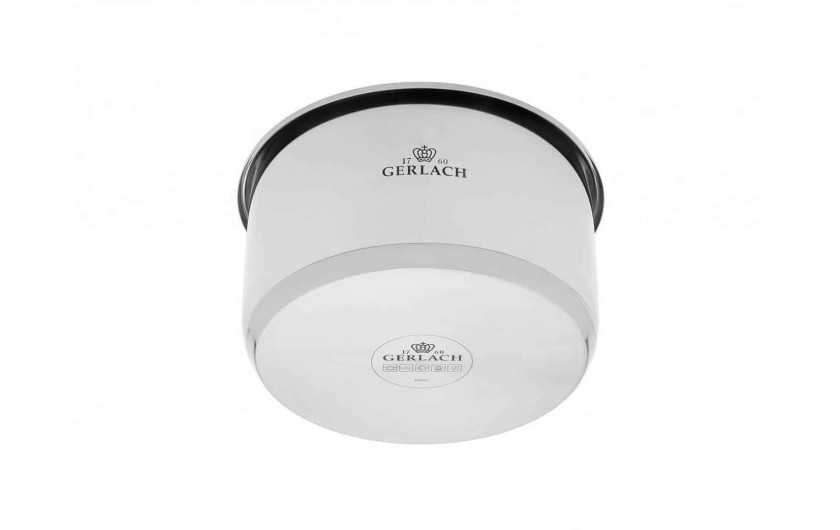 Zestaw garnków 4 el. SMART STEEL + SMART pokrywka uniwersalna 16cm, 18cm, 20cm + pokrywki do przechowywania 3el. - czarne
