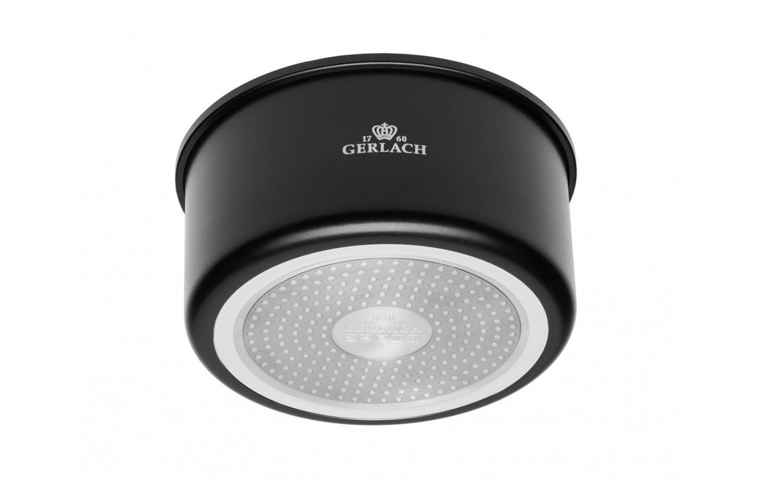 Zestaw garnków 4 el. SMART + SMART pokrywka uniwersalna 16cm, 18cm, 20cm + pokrywki do przechowywania 3el. - białe