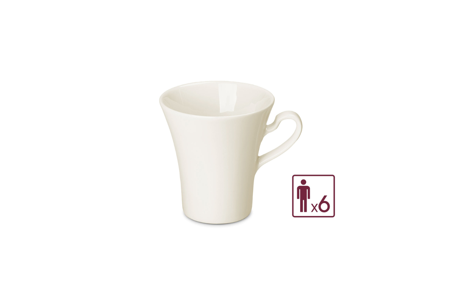 Serwis porcelanowy MUZA 38el. na 6os.: talerze obiadowe 18el.+ filiżanka ze spodkiem 12el. + kubek + salaterka