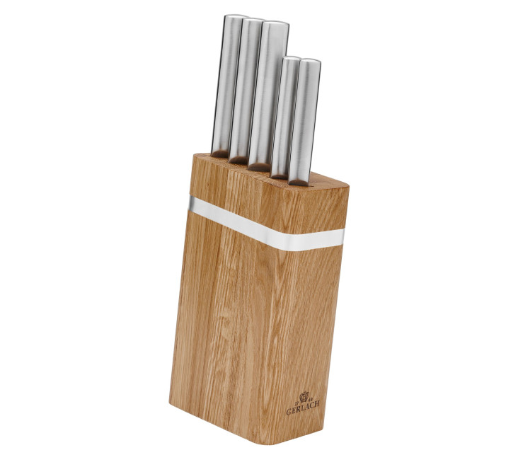 Zestaw noży w bloku Ambiente Oak