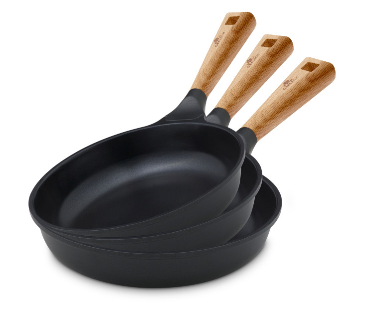 Zestaw 3x patelni 20/24/28 cm NATUR