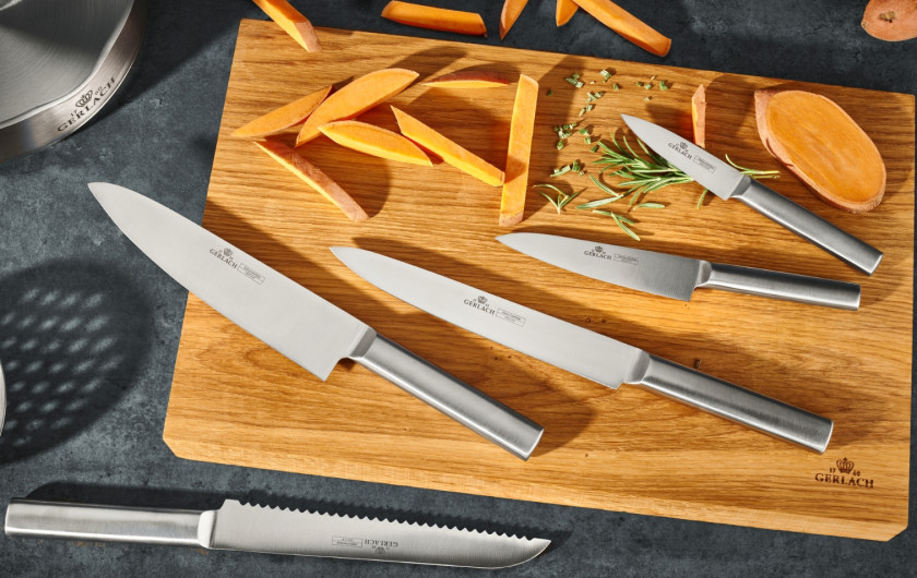 Zestaw noży w bloku Ambiente Oak