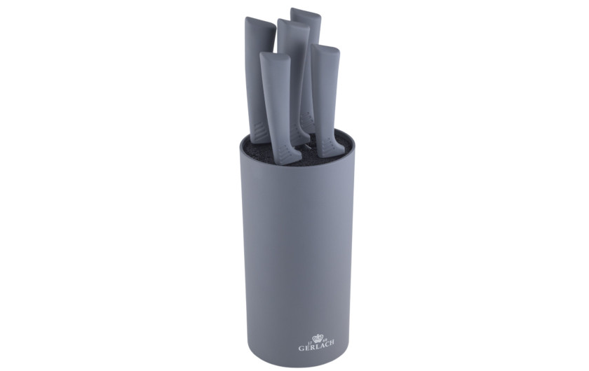Zestaw noży w bloku SMART GREY