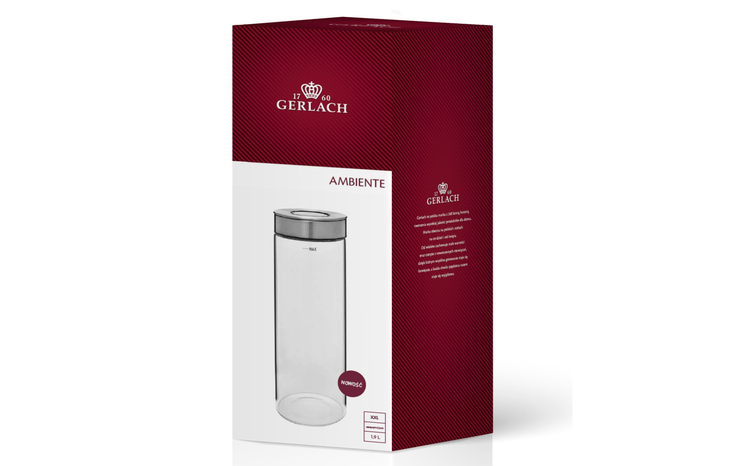 Ambiente Pojemnik na żywność 1,9L
