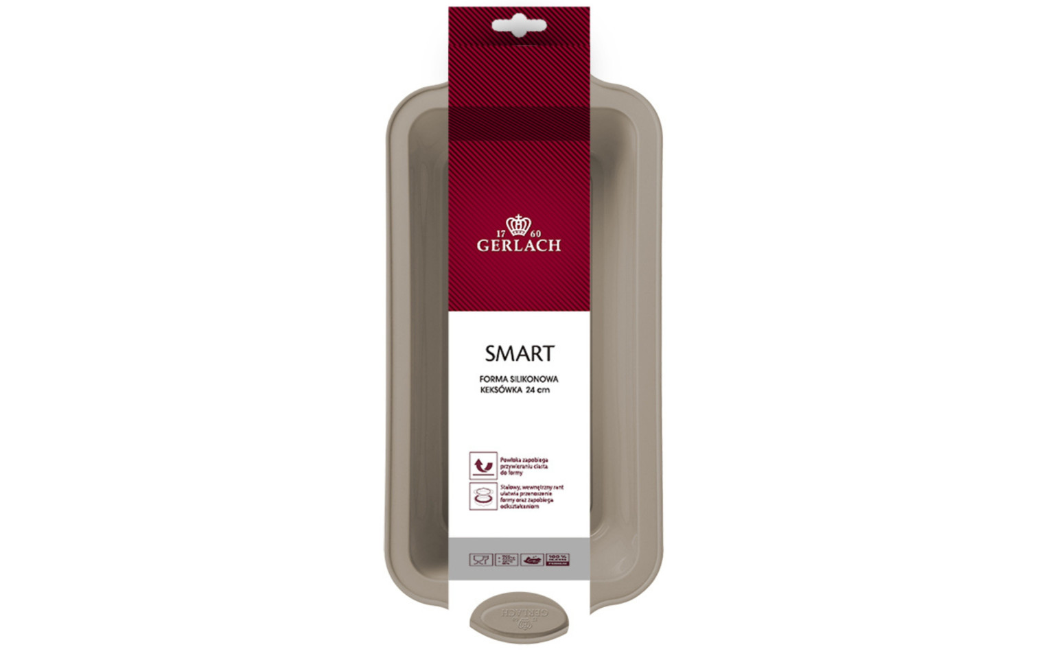 Silikonowa forma do pieczenia keksówka 24cm SMART