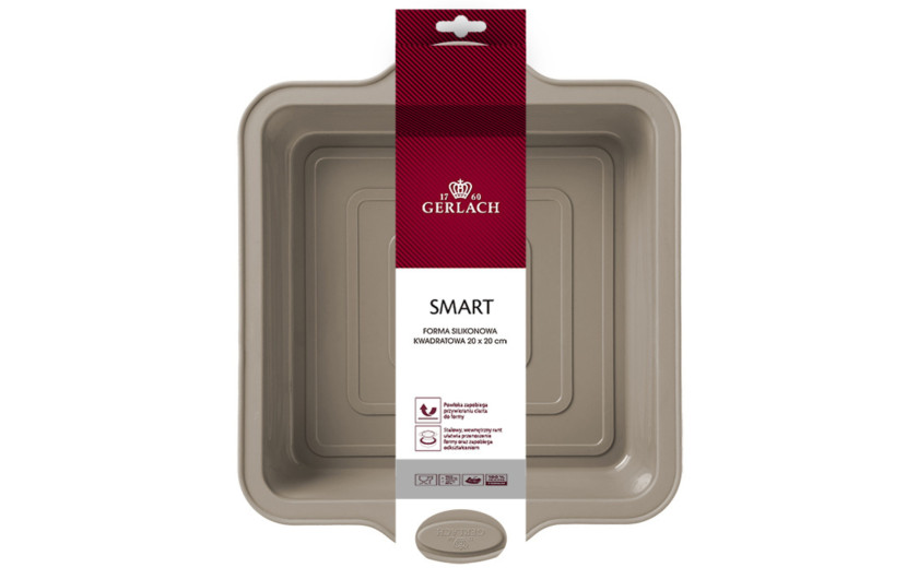 Silikonowa forma do pieczenia kwadratowa 20cm SMART