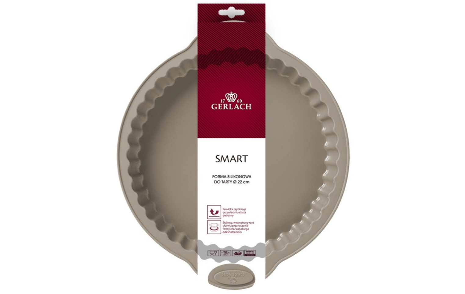 Silikonowa forma do tarty 22cm SMART