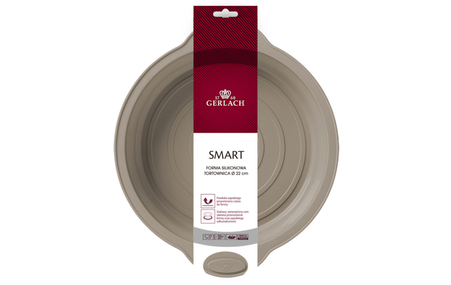 Silikonowa forma do pieczenia tortownica 23cm SMART