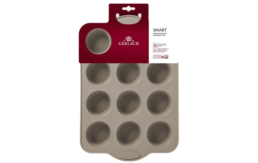 Silikonowa forma do pieczenia na muffiny 12szt SMART