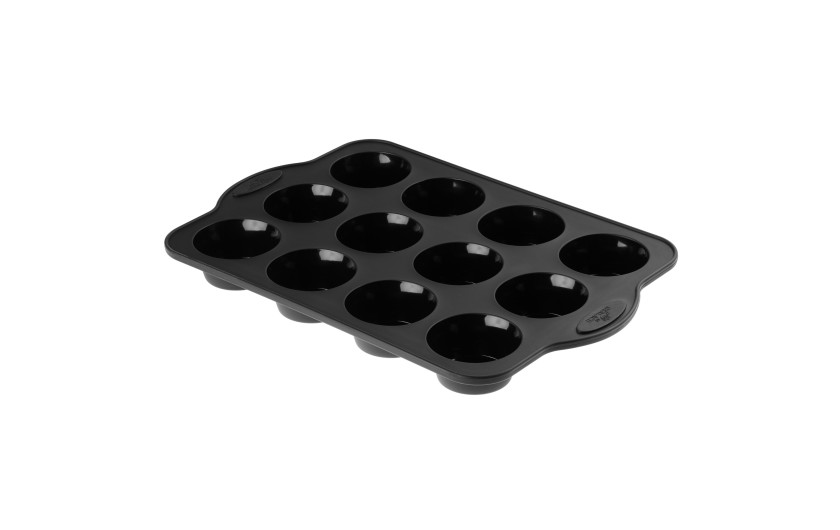 Silikonowa forma do pieczenia na muffiny 12szt SMART BLACK