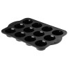 Silikonowa forma do pieczenia na muffiny 12szt SMART BLACK