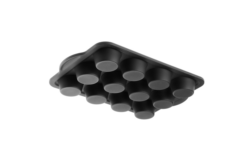 Silikonowa forma do pieczenia na muffiny 12szt SMART BLACK