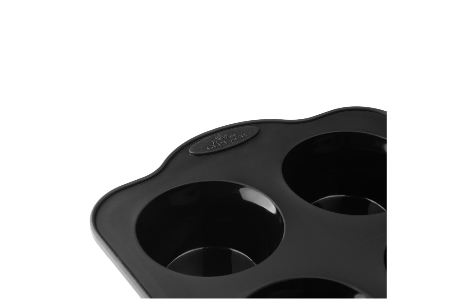 Silikonowa forma do pieczenia na muffiny 6szt SMART BLACK