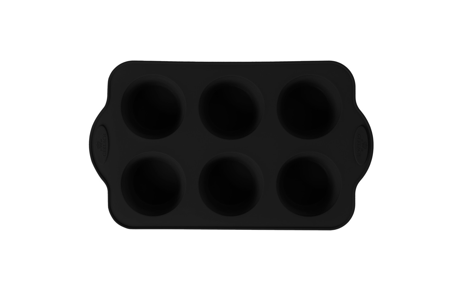Silikonowa forma do pieczenia na muffiny 6szt SMART BLACK