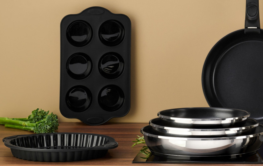 Silikonowa forma do pieczenia tortownica 22cm SMART BLACK