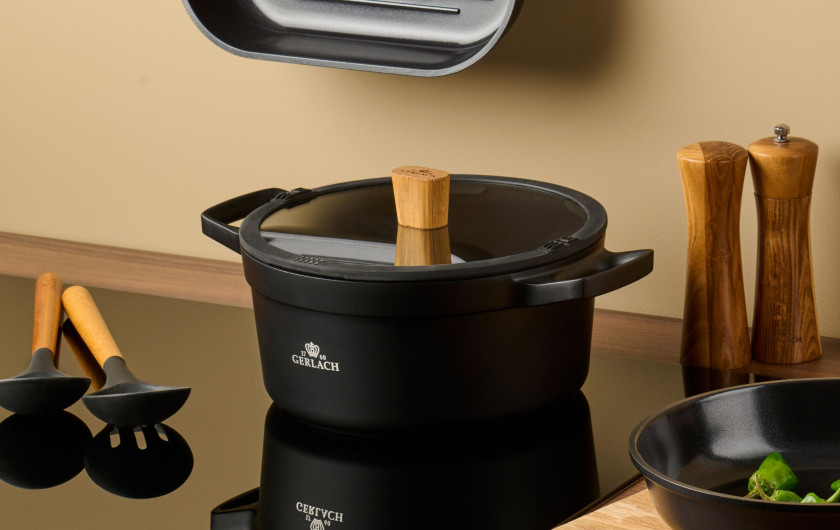 Zestaw 2x NATUR garnek aluminiowy z powłoką ceramiczną 24/28cm