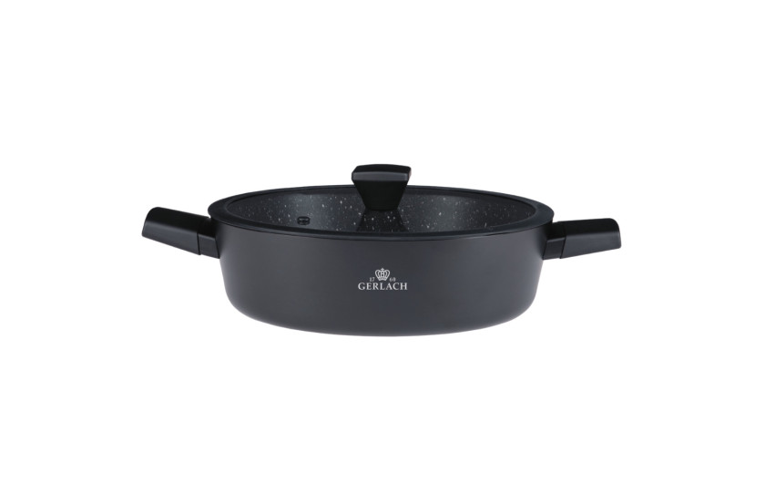 GRANITEX zestaw garnków 24/28cm + rondel 16cm