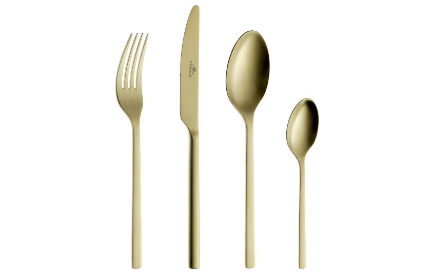 Zestaw sztućców złotych 24 szt. MODERN GOLD