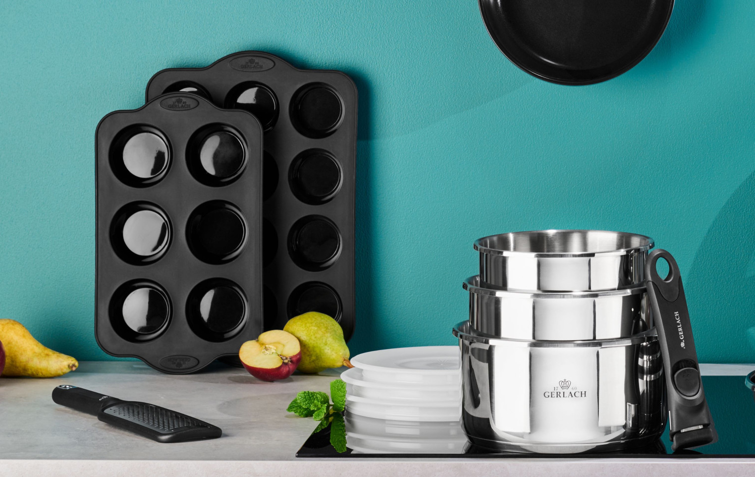 Zestaw form silikonowych do pieczenia 6 el. SMART BLACK