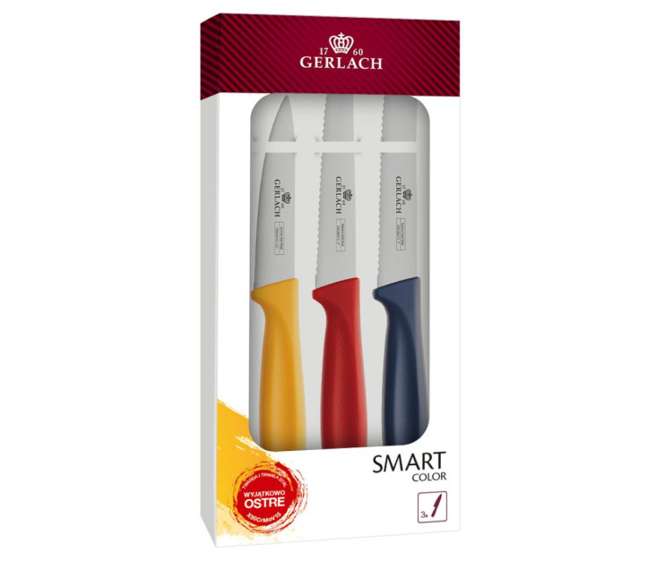 Komplet 3 noży Smart Color