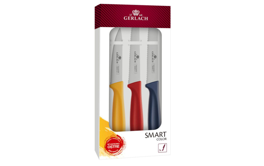 Komplet 3 noży Smart Color