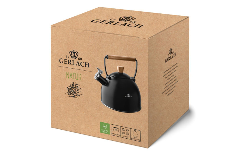 Czajnik NATUR 2,5 l - designerski czajnik na gaz i indukcję