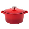 Garnek żeliwny 3 l NATUR IRON czerwony gradient