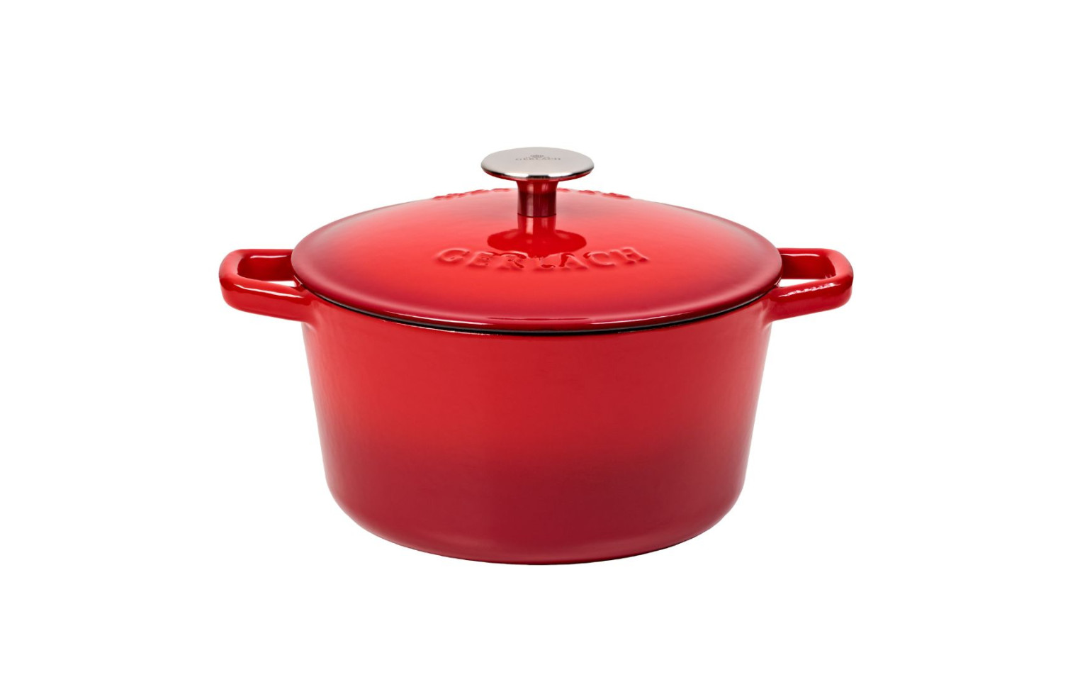 Zestaw 2 garnków żeliwnych czerwony gradient 3 i 5 l NATUR IRON