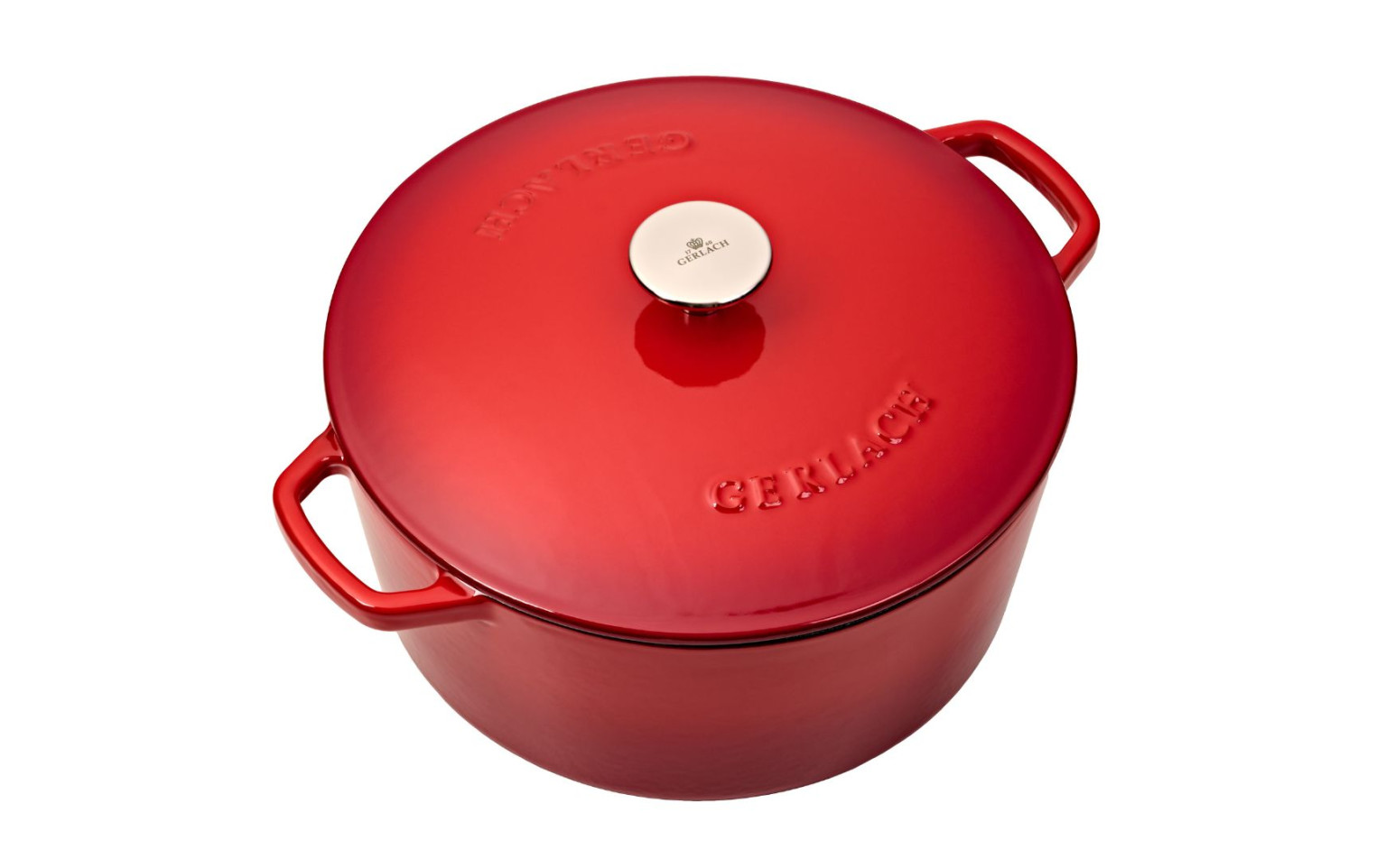 Zestaw 2 garnków żeliwnych czerwony gradient 3 i 5 l NATUR IRON