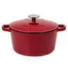 Garnek żeliwny 3 l NATUR IRON bordowy