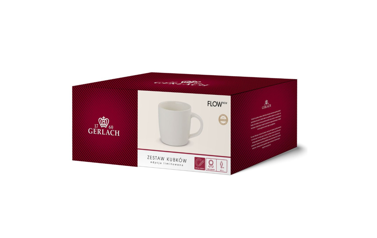FLOW NEW Kpl. kubków 6szt.