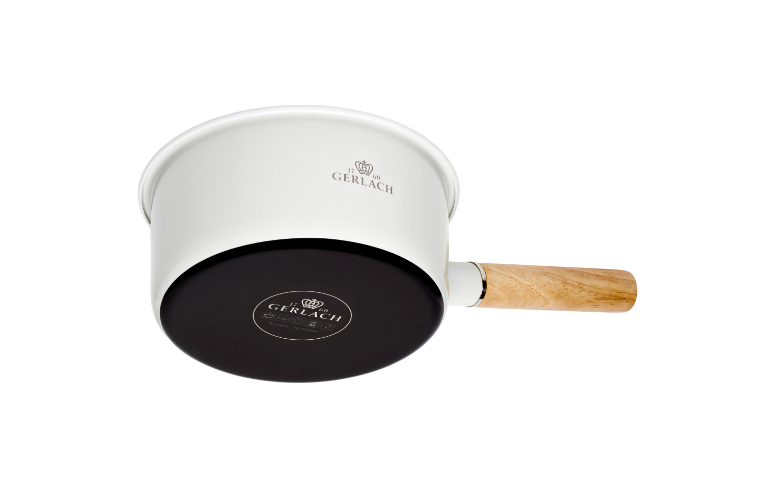 Rondel emaliowany NATUR ENAMEL biały 18 cm 2 l