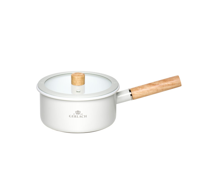 Rondel emaliowany NATUR ENAMEL biały 18 cm 2 l