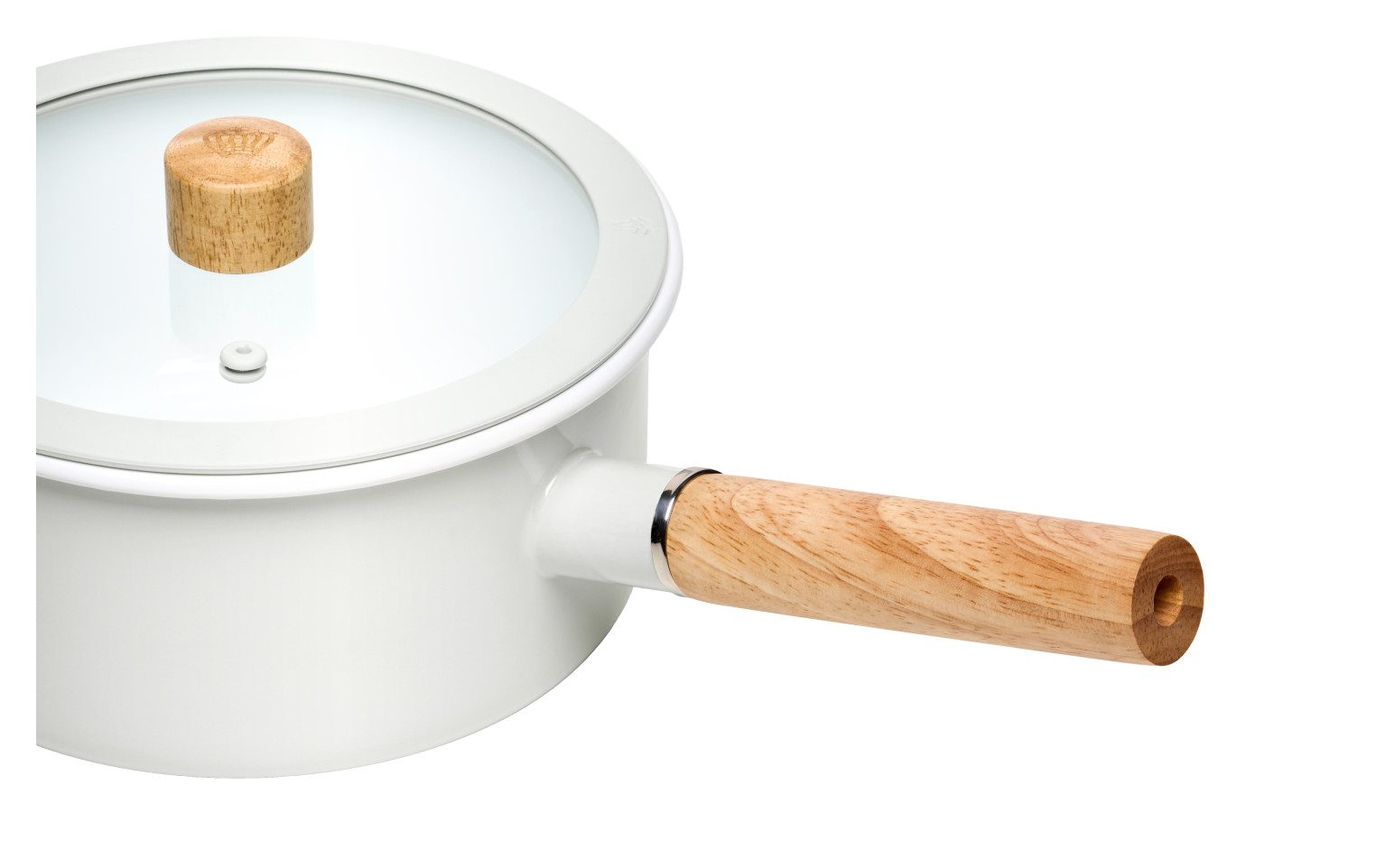 Rondel emaliowany NATUR ENAMEL biały 18 cm 2 l