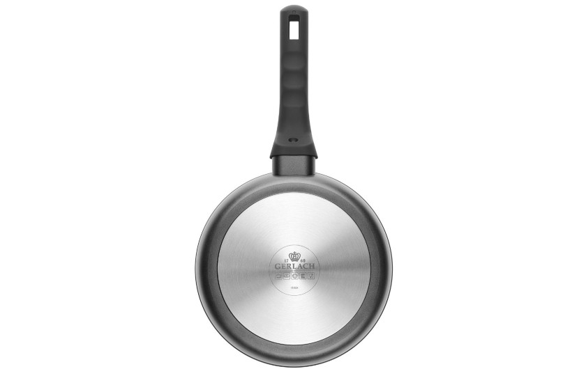 Zestaw garnków 6 el. Natur Enamel białe + 2x patelnia Ambiente Thermocoat 24/28 cm