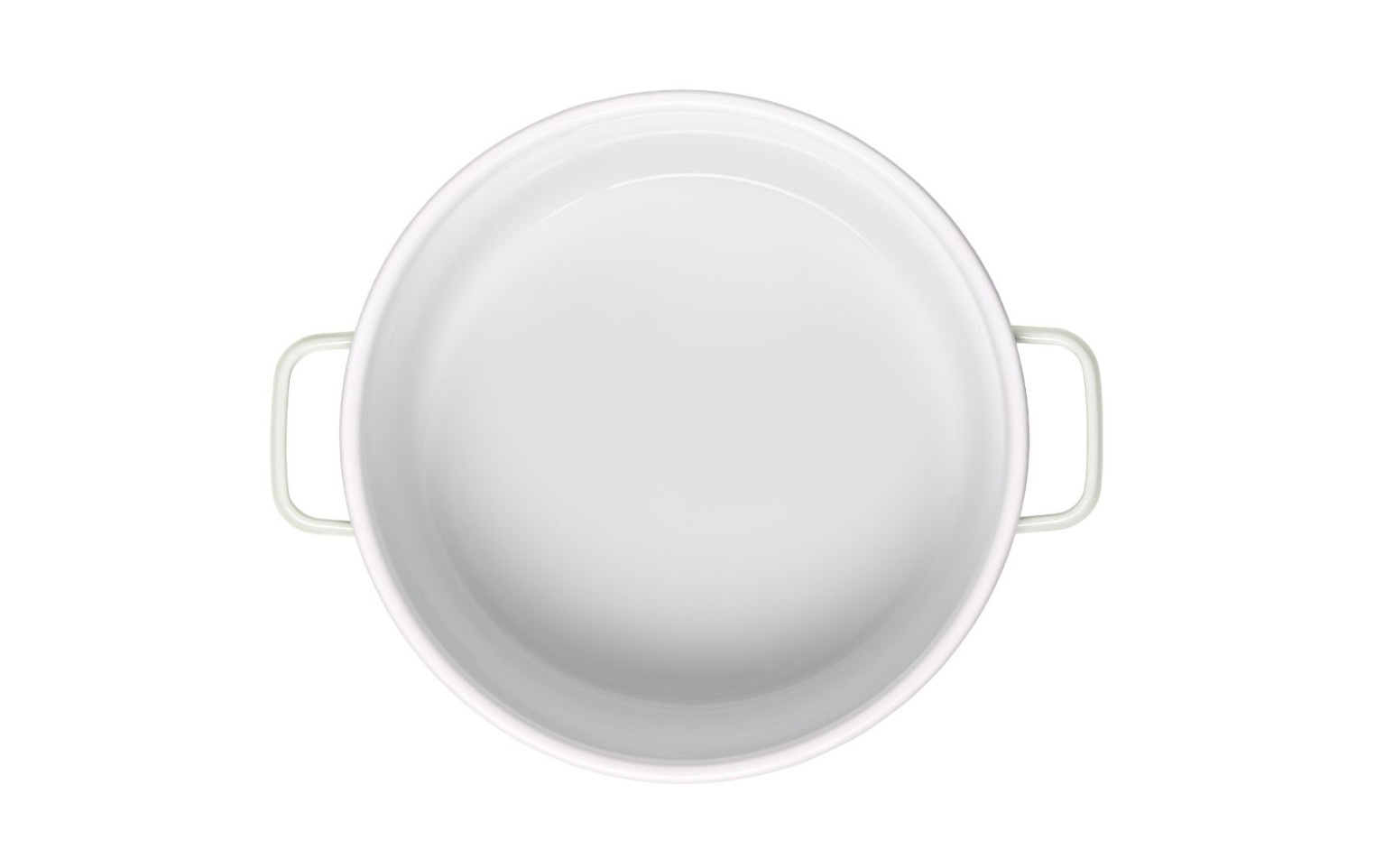 Zestaw garnków 6 el. Natur Enamel białe + 2x patelnia Ambiente Thermocoat 24/28 cm
