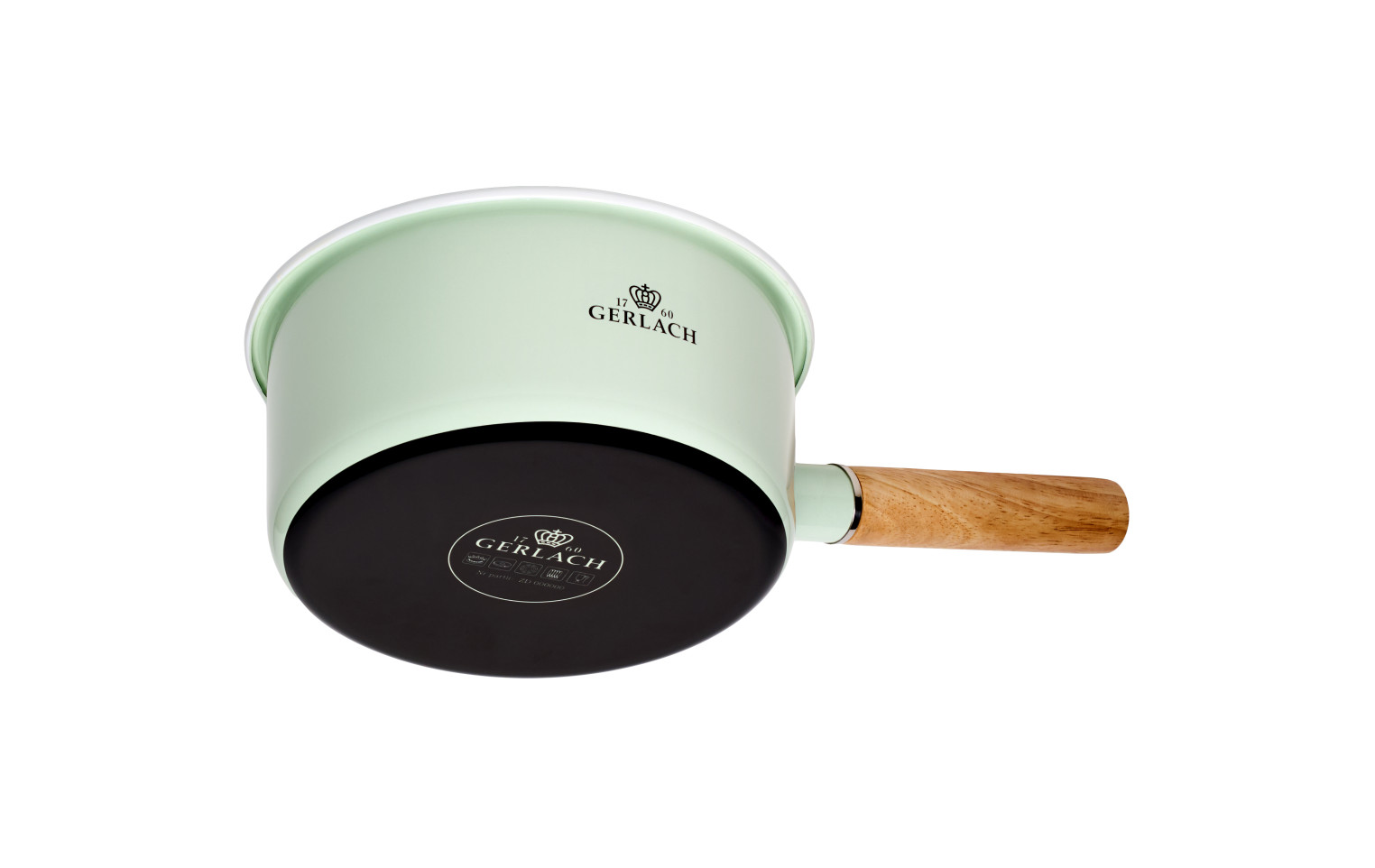 Zestaw kuchenny NATUR pastelowozielony + Zestaw 2x patelnia AMBIENTE THERMOCOAT 24/28 cm